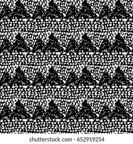 Seamless brushpen textile doodle pattern grunge texture.Trendy modern ink artistic design with authentic,unique scrapes, watercolor blotted background for a logo, cards, invitations, posters, banners.