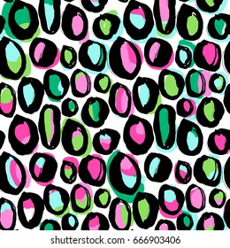 Seamless brushpen textile doodle pattern grunge texture.Trendy modern ink artistic design with authentic,unique scrapes, watercolor blotted background for a logo, cards, invitations, posters, banners.