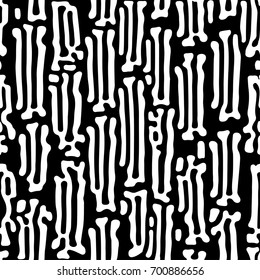 Seamless brushpen textile doodle pattern grunge texture.Trendy modern ink artistic design with authentic,unique scrapes, watercolor blotted background for a logo, cards, invitations, posters, banners.