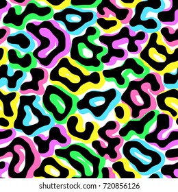 Seamless brushpen textile doodle pattern grunge texture.Trendy modern ink artistic design with authentic,unique scrapes, watercolor blotted dots for fashion textile,t-shirt,aparel