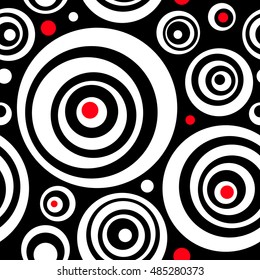 Seamless Bubble Pattern. Vector Regular Texture. Abstract Chaotic Background