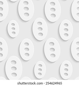 Seamless Bubble Pattern. Vector Soft Background. Regular White Texture