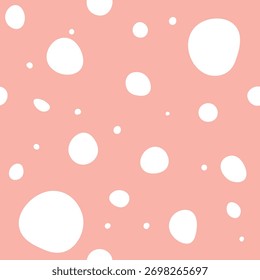 Sin fisuras de forma de burbuja sobre fondo pastel rosa. concepto en Imagen de Vector.