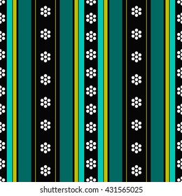 Seamless Buddhist Temple traditional ornament. Oriental pattern. Buddhism theme. Linear abstract colorful background. Vector illustration.