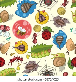 seamless bug pattern