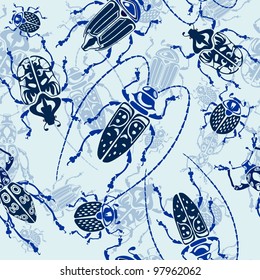 seamless bug pattern