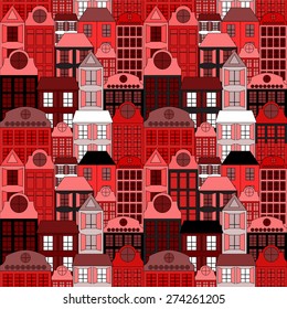 seamless building background. stock vector