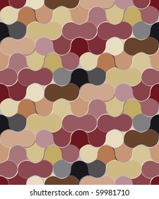 Seamless bulb pattern with multicolor elements