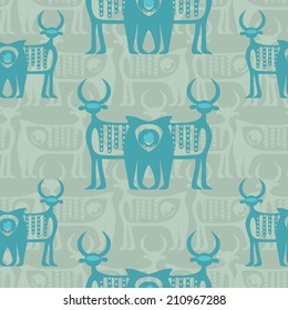 seamless with bull