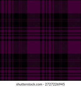 Borgonha sem costura, padrão de verificação de cor preta.Padrão repetitivo xadrez.Design verificado para impressões.Tecido tartan repetido. Vetor escocês fabriс.Ekose texture.Madras flannel.Checker line.Stripe gingham.

