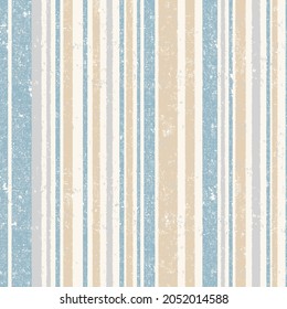 Seamless burn blue grunge style shabby stripe pattern. Vector illustration for your design.strips seamless vector background. Vivid vertical lines stains vector graphics. Ornament 