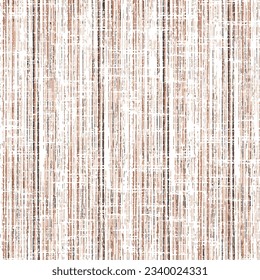 Seamless burn colors grunge style shabby stripe spring pattern.Seamless print pattern design natural brown canvas linen texture simple thin and thick vertical lines
