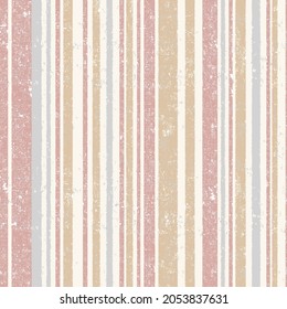 Seamless burn pink grunge style shabby stripe pattern. Vector illustration for your design.strips seamless vector background. Vivid vertical lines stains vector graphics. Ornament 