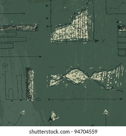 Seamless business charts pattern. Vector, EpS10.
