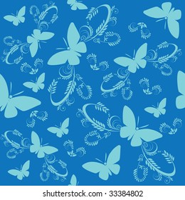Seamless butterflies