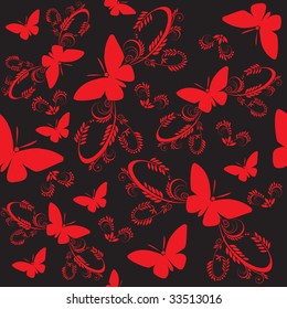 Seamless butterflies