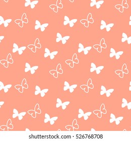 seamless butterflies - illustration, vector