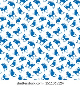 Seamless of butterflies pattern is great for creating gift paper, wallpaper, wedding greeting cards and textile