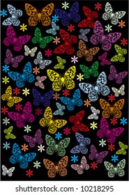 seamless butterfly background