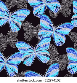 seamless butterfly background