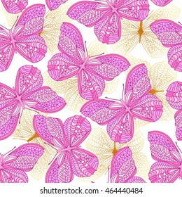 seamless butterfly background 