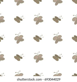 Seamless butterfly illustrations background abstract, hand drawn. Cartoon style vector graphic.