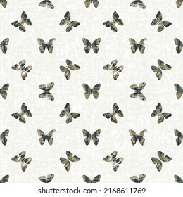 Seamless butterfly Isolated on textured Background. Abstract black, green and yellow colorful vector butterfly pattern.