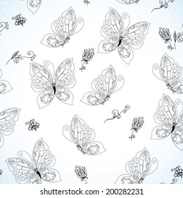seamless butterfly patter
