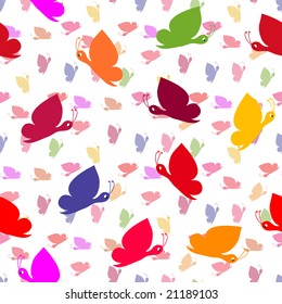 Seamless butterfly pattern