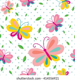 Seamless butterfly pattern backgrounds