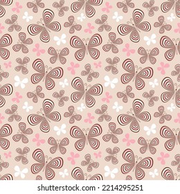 Seamless butterfly pattern. Butterflies background. Vector illustration. Design for web, wallpaper, wrapping, textile, print, fabric, cover, fashion. 