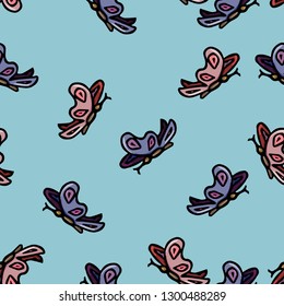
Seamless butterfly pattern. Seamless pattern can be used for wallpaper, pattern fills, web page background,surface textures.