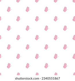 Seamless butterfly pattern. Drawn butterfly background