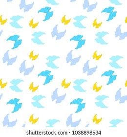 seamless butterfly pattern vector illustration