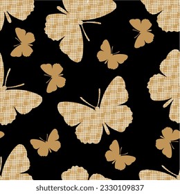 Seamless butterfly pattern. Vector Illustration.