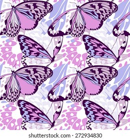 Seamless butterfly wing pattern