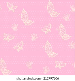 seamless butterflyes pattern