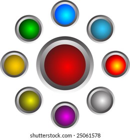 seamless button set (NO LENS)