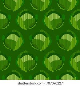 seamless cabbage pattern