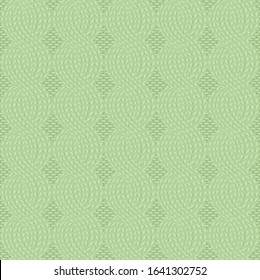 Seamless cable knit light green pattern. Handycraft background