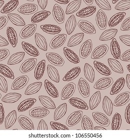 seamless cacao pattern