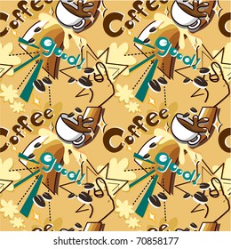 seamless cafe pattern
