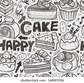 seamless cake pattern