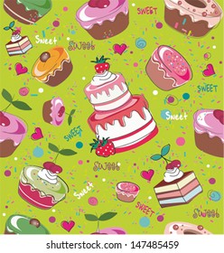 seamless cake pattern
