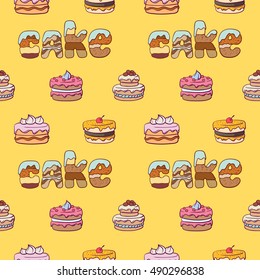 seamless cake pattern
