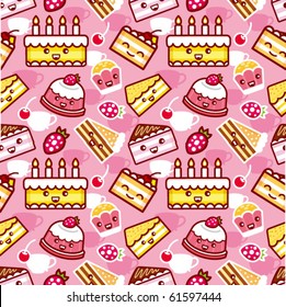 Seamless Cake Pattern