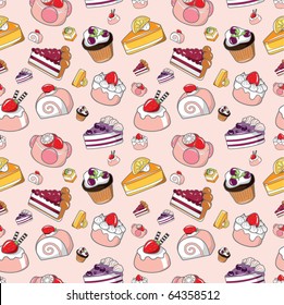 Seamless Cake Pattern