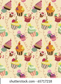 seamless cake pattern