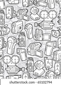 seamless camera  pattern