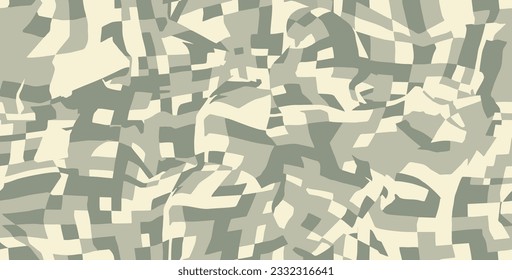 patrón de camo sin fisuras con color caqui y color verde del ejército